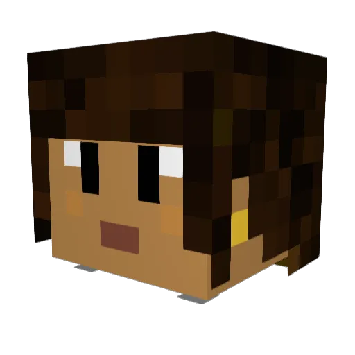 slothgorl106 Minecraft avatar head, 3D render