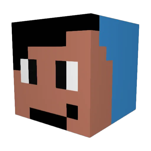 slothpotato305 Minecraft avatar head, 3D render