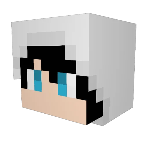 sloths_0410 Minecraft avatar head, 3D render