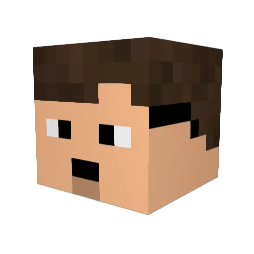 slovensko666 Minecraft avatar head, 3D render