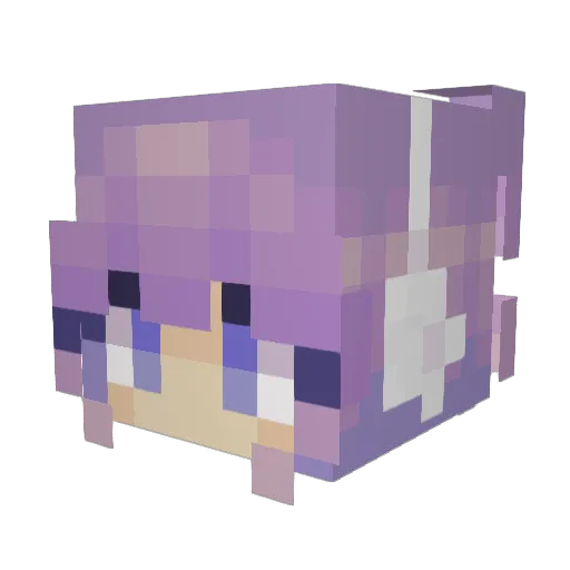 slovqk Minecraft avatar head, 3D render
