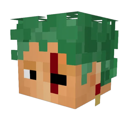 slow515 Minecraft avatar head, 3D render