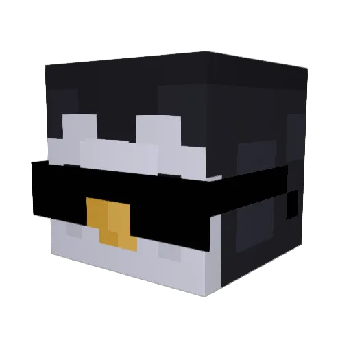slow_fast Minecraft avatar head, 3D render