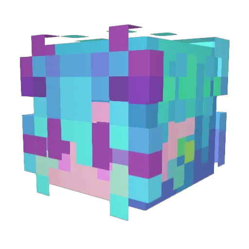 slowv Minecraft avatar head, 3D render