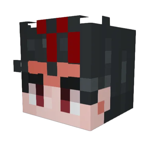 slowzz_x Minecraft avatar head, 3D render