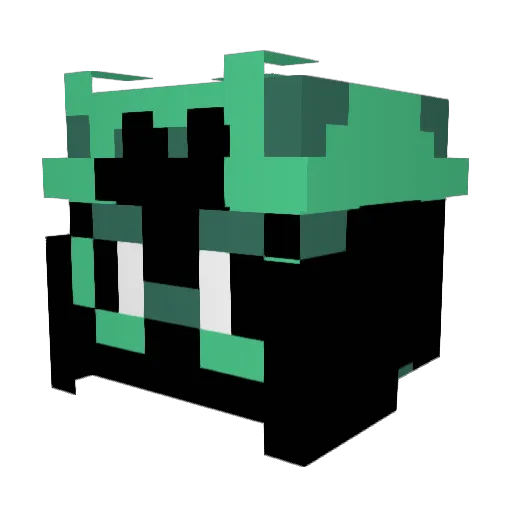 slozzle Minecraft avatar head, 3D render