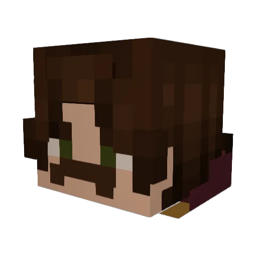 slprysamon01 Minecraft avatar head, 3D render