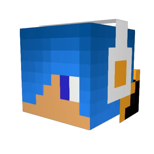 slqter23 Minecraft avatar head, 3D render