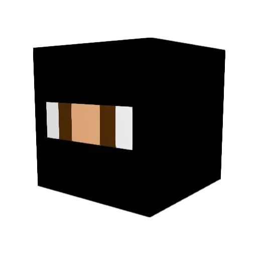 slrrd Minecraft avatar head, 3D render