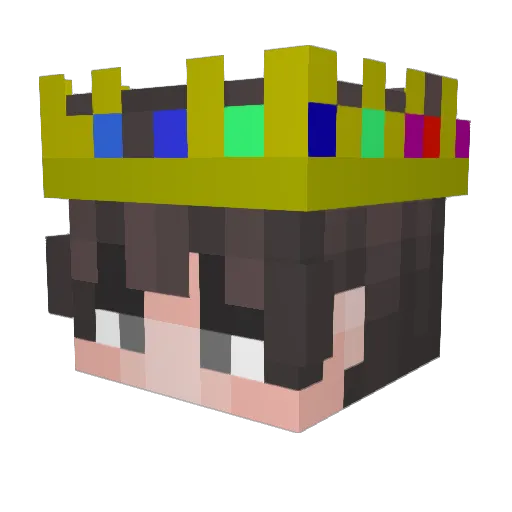slrupy Minecraft avatar head, 3D render