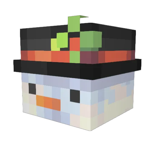 slsnt Minecraft avatar head, 3D render