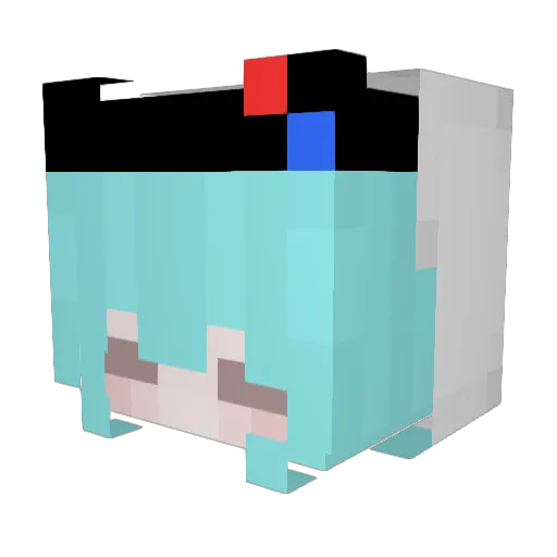 slstart Minecraft avatar head, 3D render