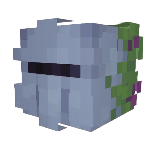slug_undercover Minecraft avatar head, 3D render