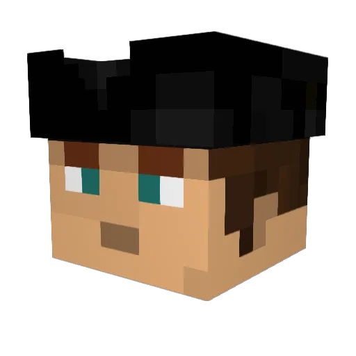slugger822 Minecraft avatar head, 3D render