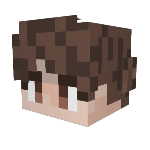 sluggster76 Minecraft avatar head, 3D render