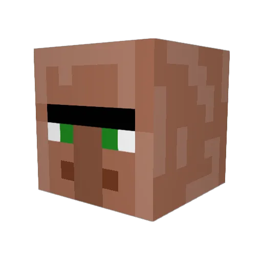 slunatik Minecraft avatar head, 3D render