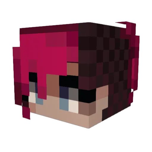sluniwis Minecraft avatar head, 3D render