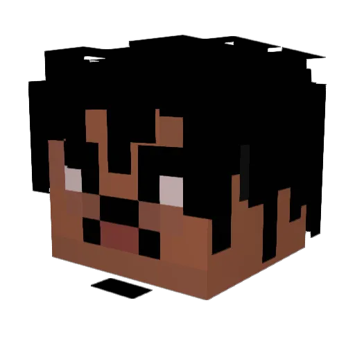 slurstep Minecraft avatar head, 3D render