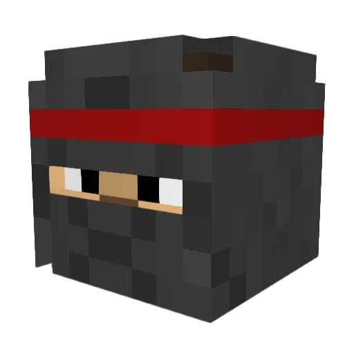 slush5 Minecraft avatar head, 3D render