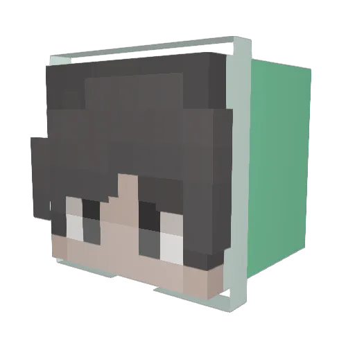 slushhhymonkey Minecraft avatar head, 3D render