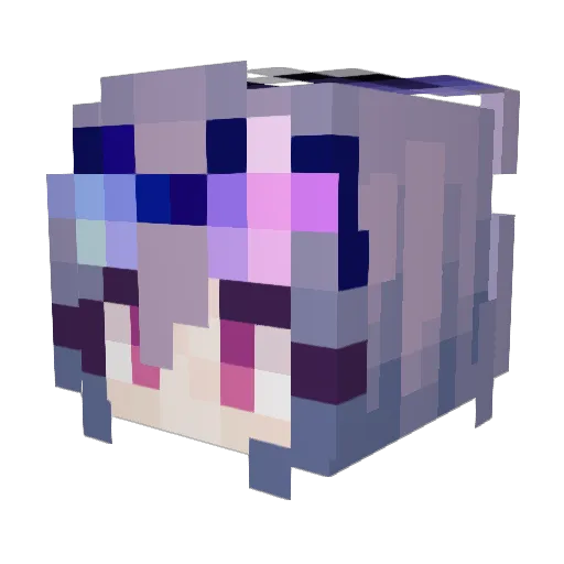 slushpooch Minecraft avatar head, 3D render