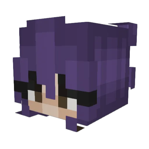 slushymori Minecraft avatar head, 3D render