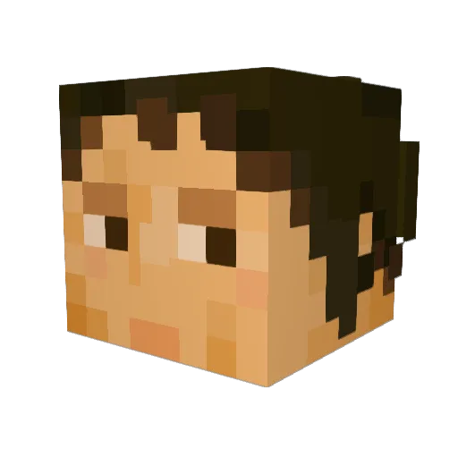 slutziraphal3 Minecraft avatar head, 3D render