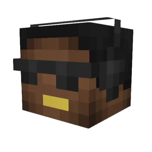 slxwy Minecraft avatar head, 3D render