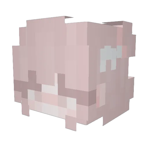 slxxz Minecraft avatar head, 3D render