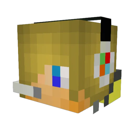 sly_fox4 Minecraft avatar head, 3D render