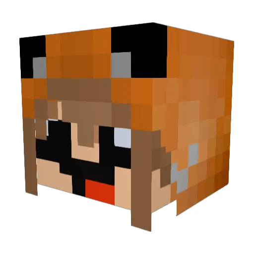 slyfox_101 Minecraft avatar head, 3D render