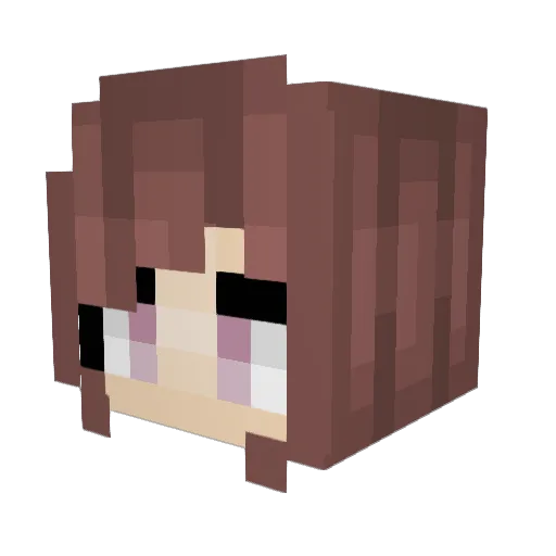 slykyuubi Minecraft avatar head, 3D render