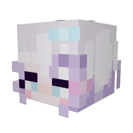 slylol Minecraft avatar head, 3D render