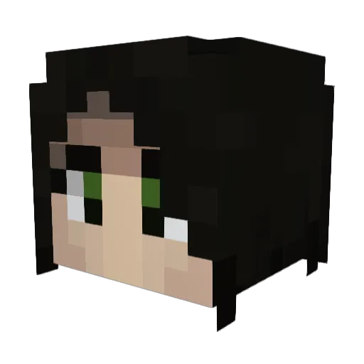 slynass Minecraft avatar head, 3D render