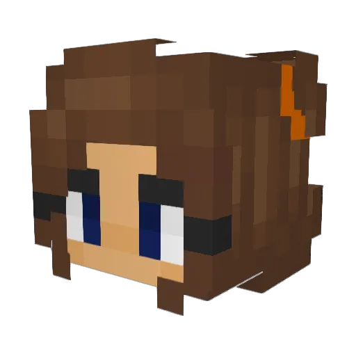 sm0l1v3 Minecraft avatar head, 3D render
