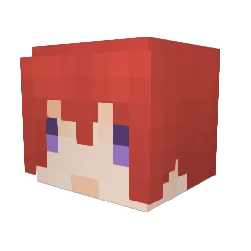 sm_sm Minecraft avatar head, 3D render