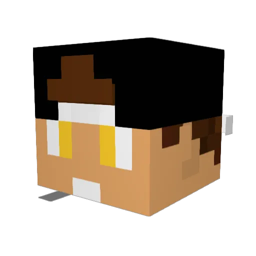smackinno Minecraft avatar head, 3D render