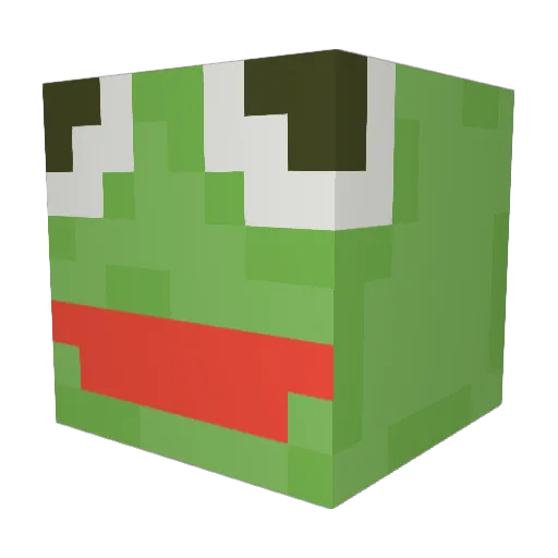 smakafish Minecraft avatar head, 3D render