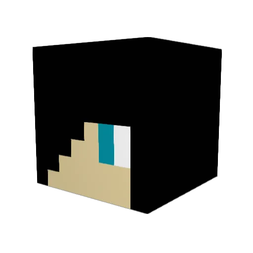 smakly Minecraft avatar head, 3D render