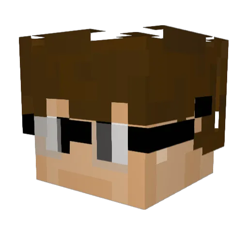 smaksmust Minecraft avatar head, 3D render