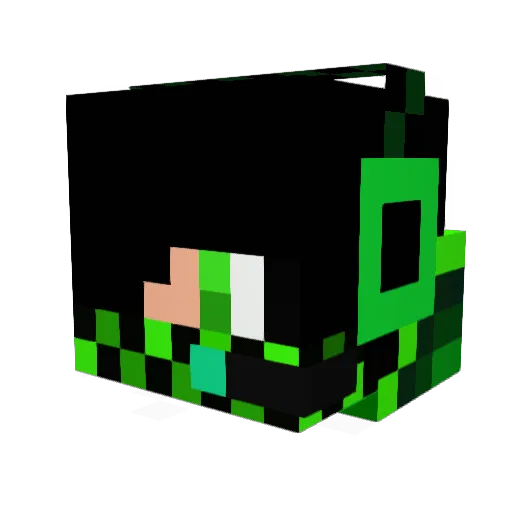 smakxs Minecraft avatar head, 3D render