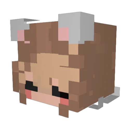 smalcosmos Minecraft avatar head, 3D render