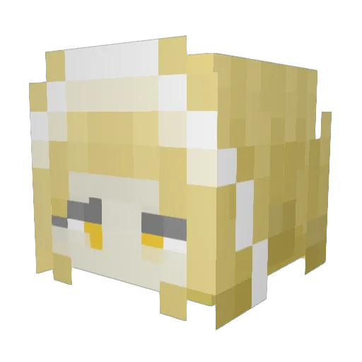 small_mountain Minecraft avatar head, 3D render