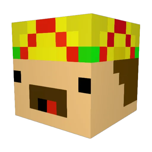 smallbeans5 Minecraft avatar head, 3D render