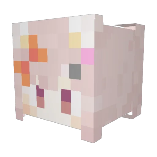 smallcat222 Minecraft avatar head, 3D render