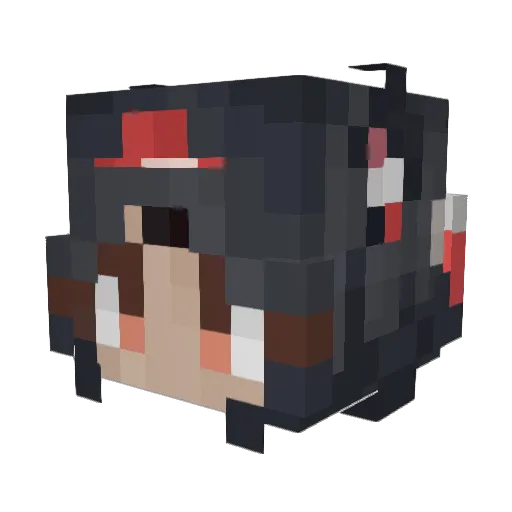 smallfriend Minecraft avatar head, 3D render