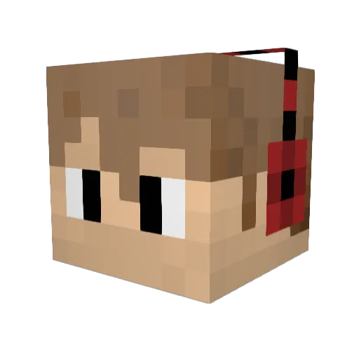smallgorden Minecraft avatar head, 3D render