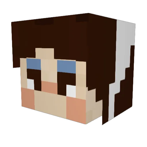 smallishhh Minecraft avatar head, 3D render