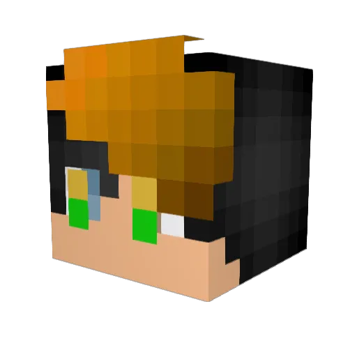 smalljerr Minecraft avatar head, 3D render
