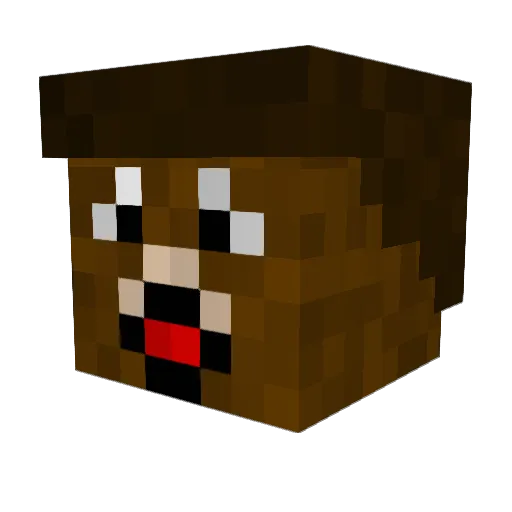 smallmailman Minecraft avatar head, 3D render